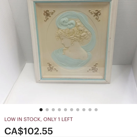 80s Victorian Cameo Wall Hangings - Picture 11 of 14